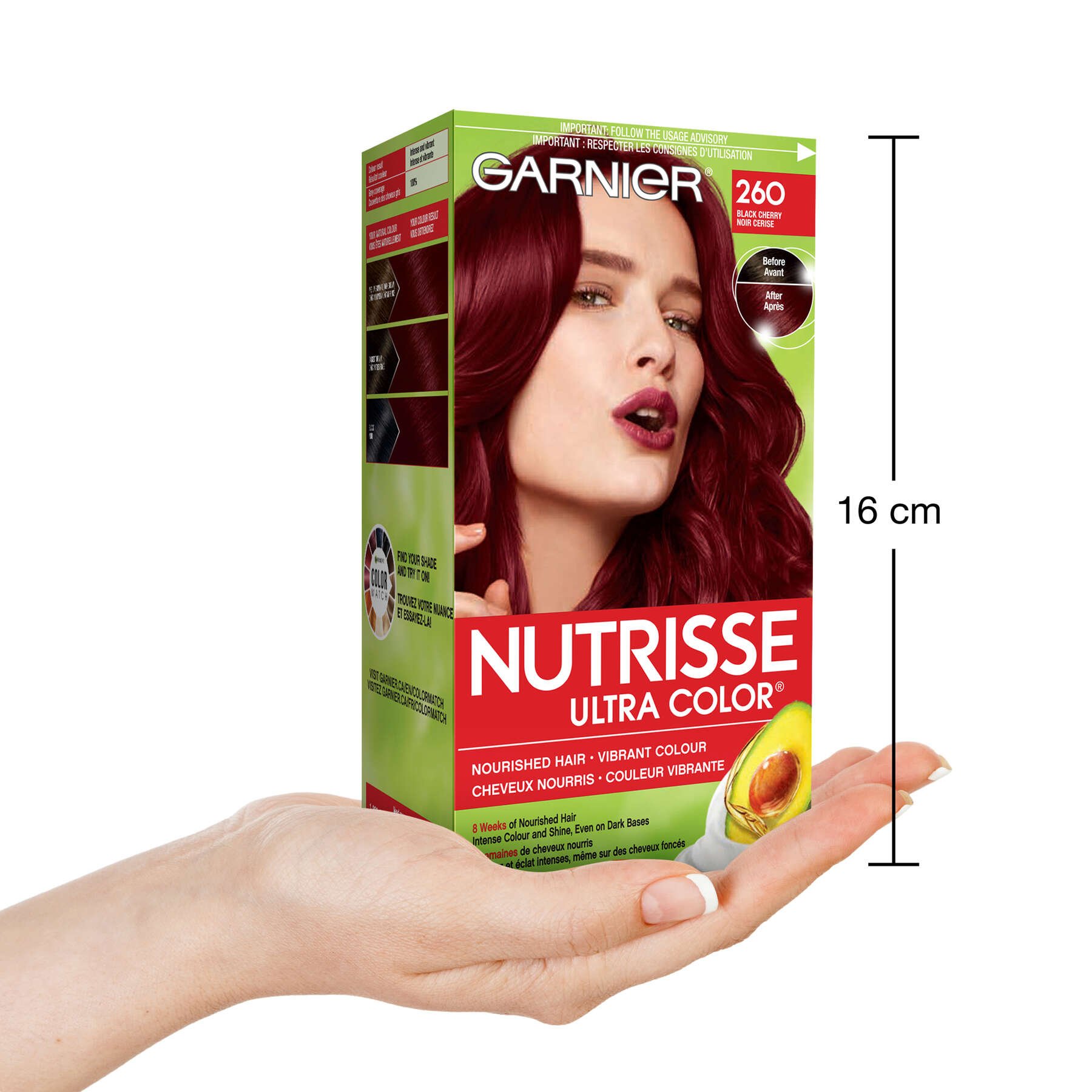 garnier hair dye nutrisse ultra color 260 black cherry 603084290659 inhand