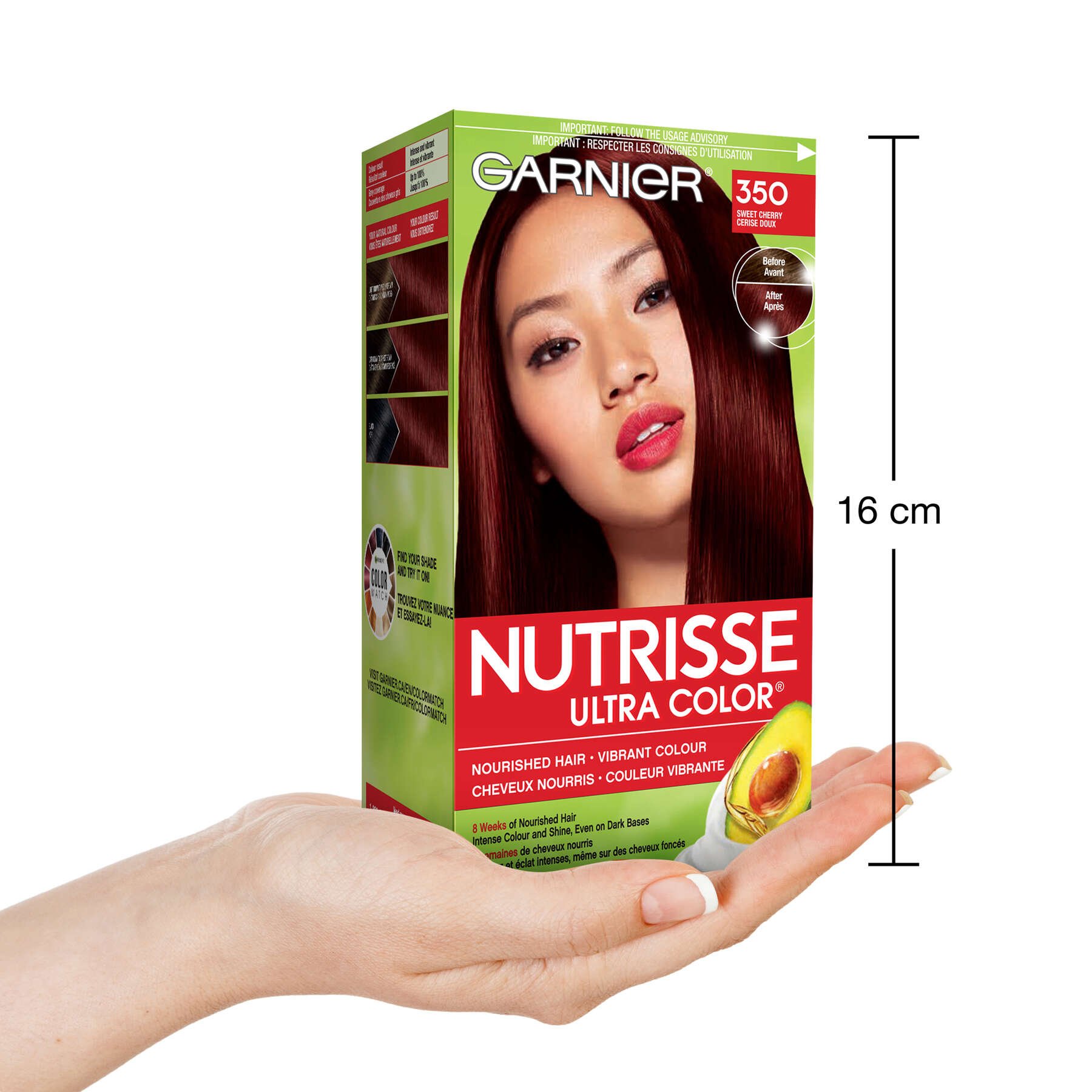 garnier hair dye nutrisse ultra color 350 sweet cherry 603084469383 inhand