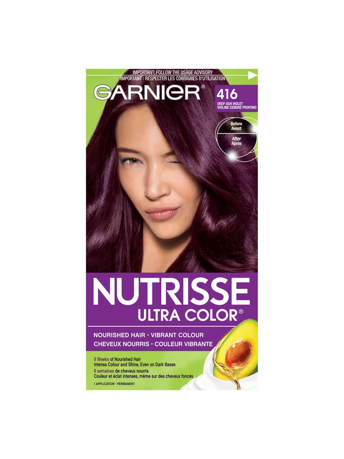 416 Deep Ash Violet | Garnier Nutrisse Ultra Color