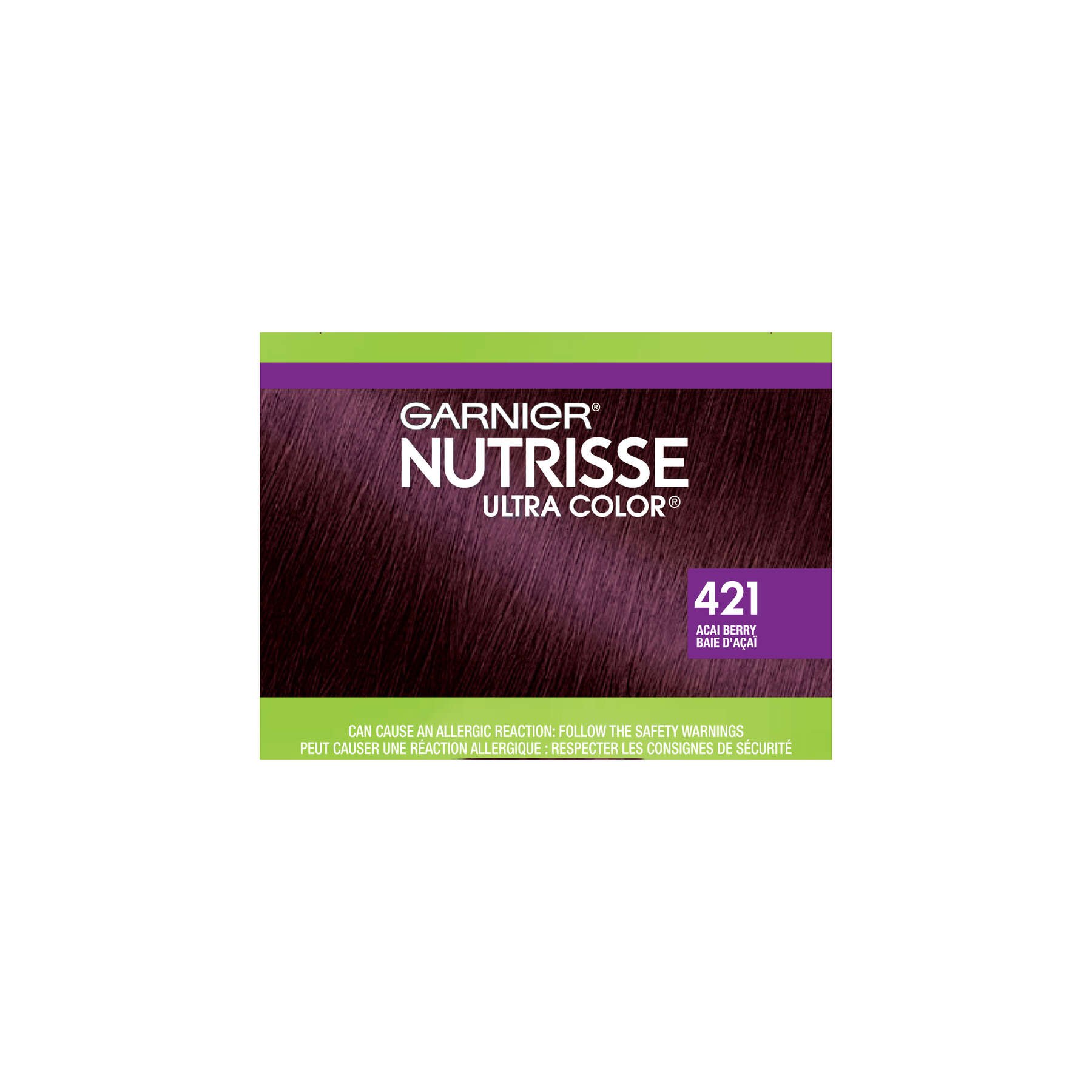 garnier hair dye nutrisse ultra color 421 acai berry 603084570904 top