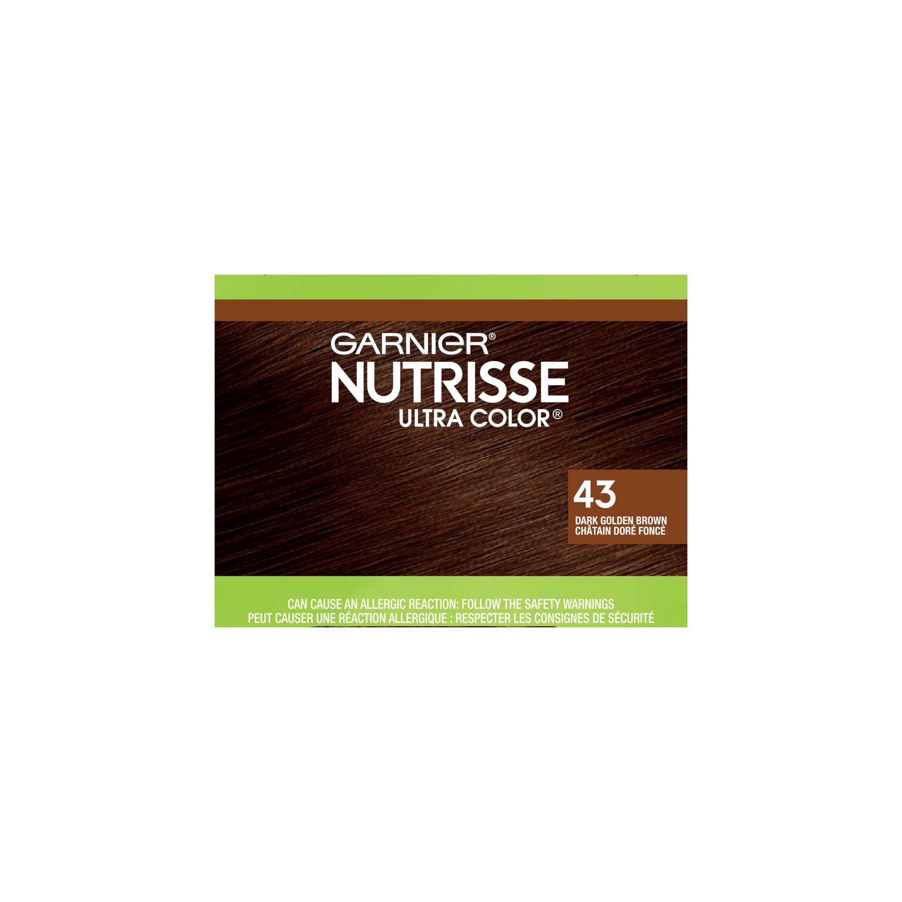 garnier hair dye nutrisse ultra color 43 dark golden brown 603084469482 top