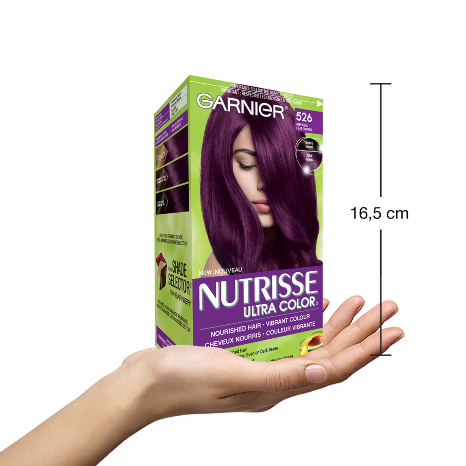 garnier hair dye nutrisse ultra color 526 deep lilac 0603084545087 inhand
