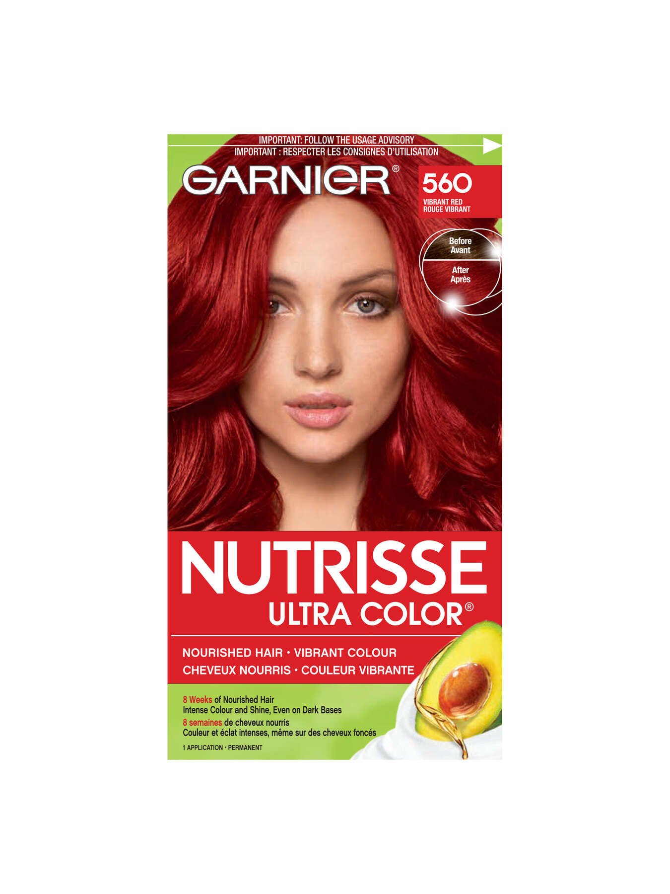 560 Vibrant Red Garnier Nutrisse Ultra Color
