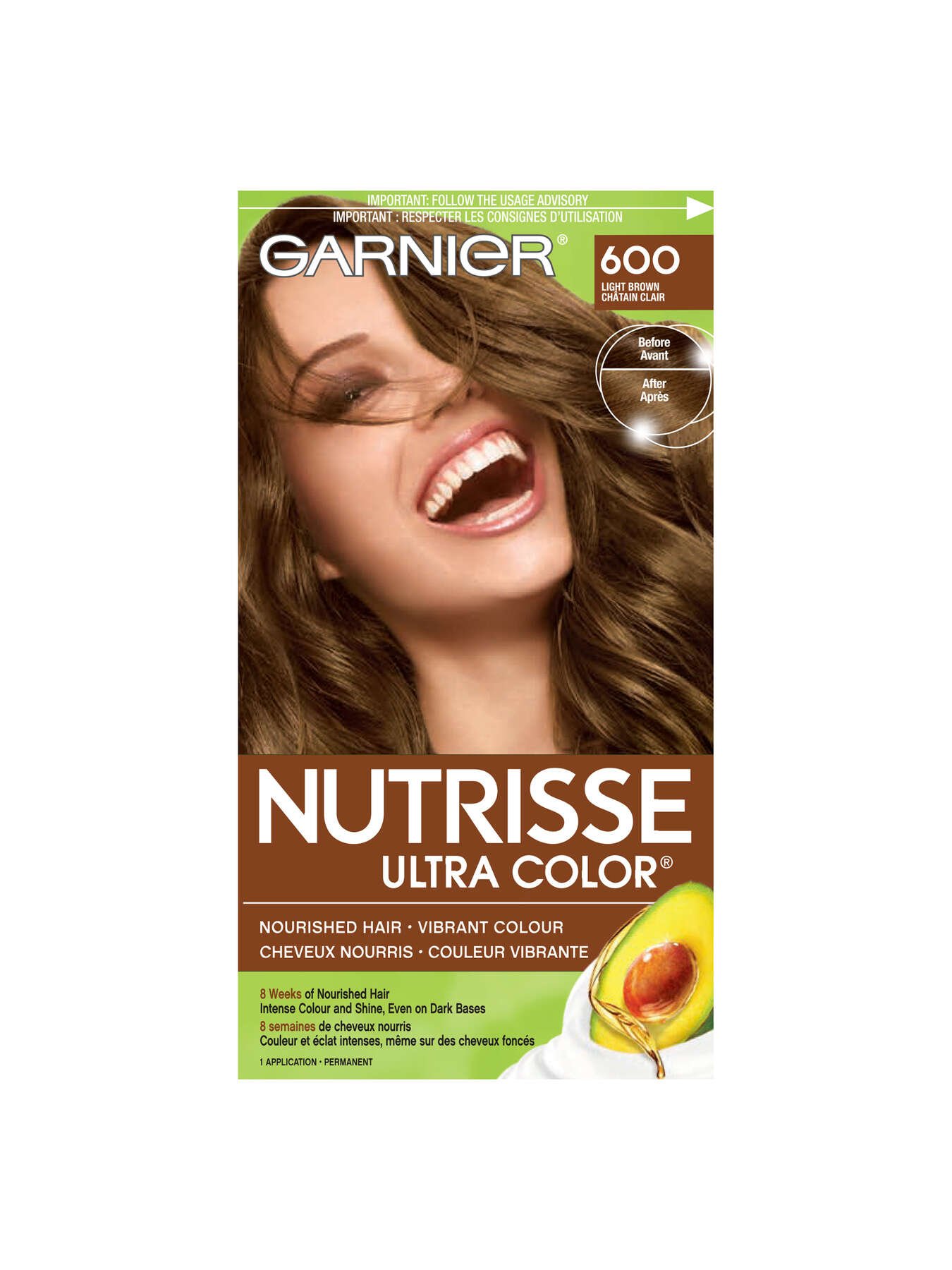 600 Light Brown Garnier Nutrisse Ultra Color
