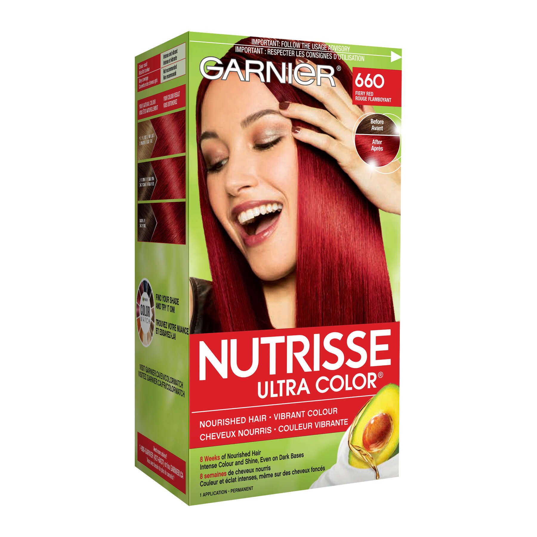 660 Fiery Red Garnier Nutrisse Ultra Color