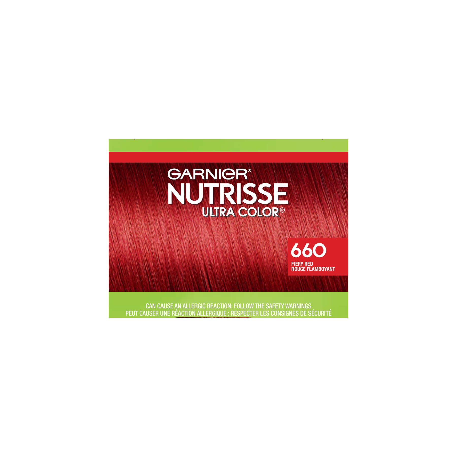 garnier hair dye nutrisse ultra color 660 fiery red 770103147918 top