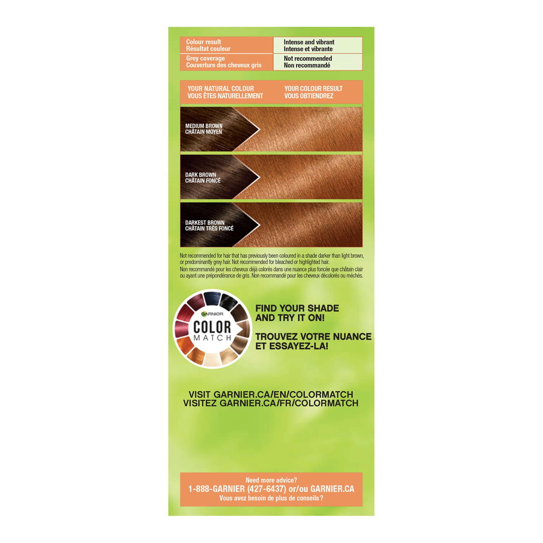 garnier hair dye nutrisse ultra color b2 medium bronde 603084545230 left