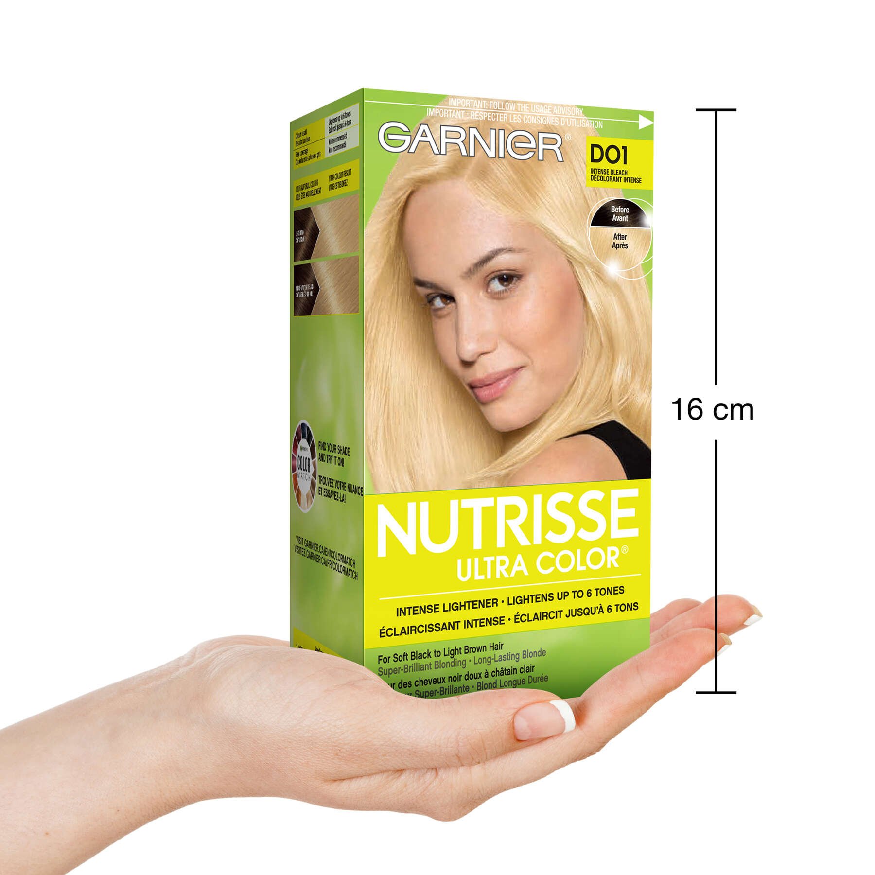 garnier hair dye nutrisse ultra color d01 intense bleach 770103301402 inhand