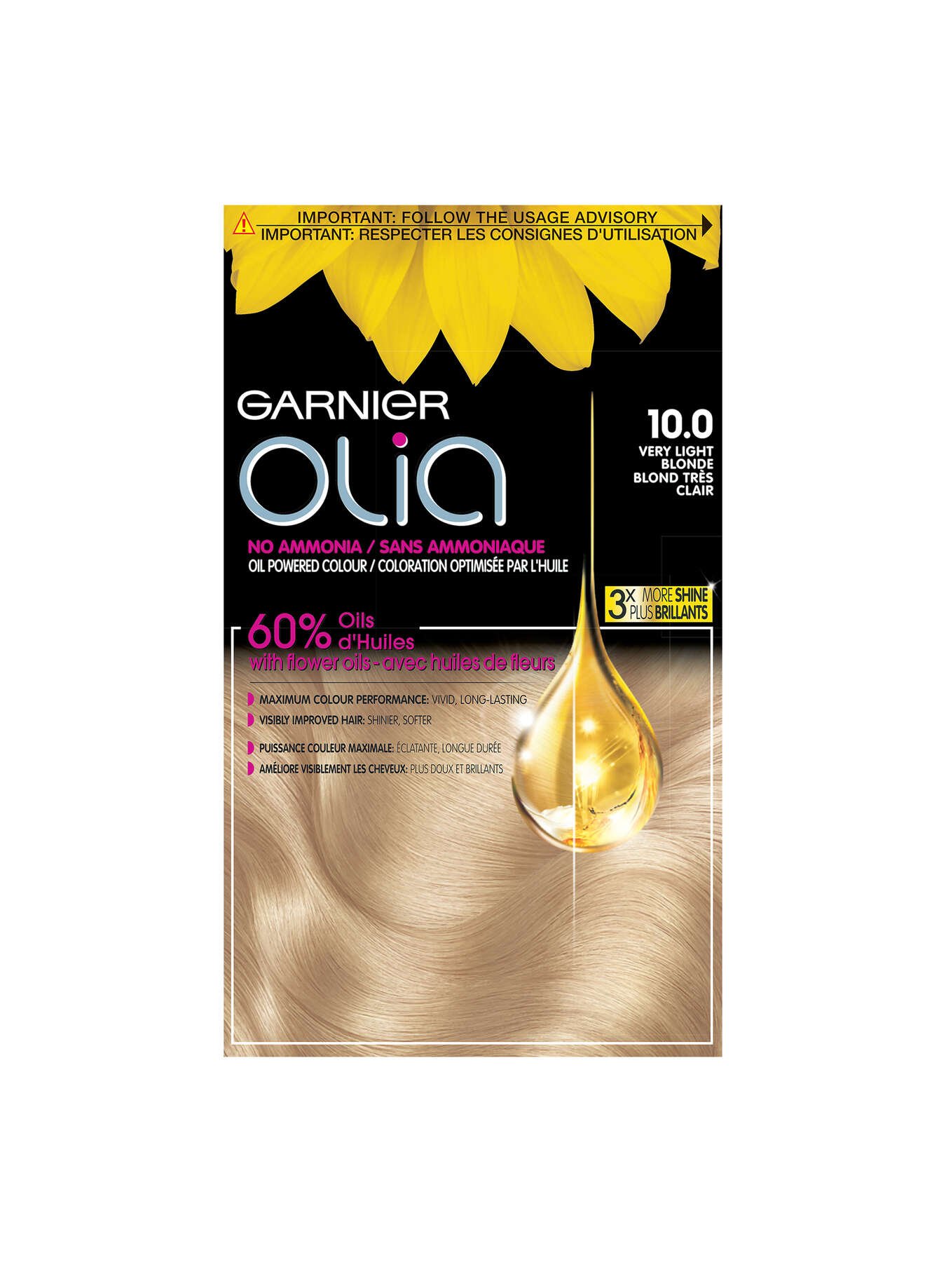 garnier hair dye olia 100 very light blonde 603084416523 t1