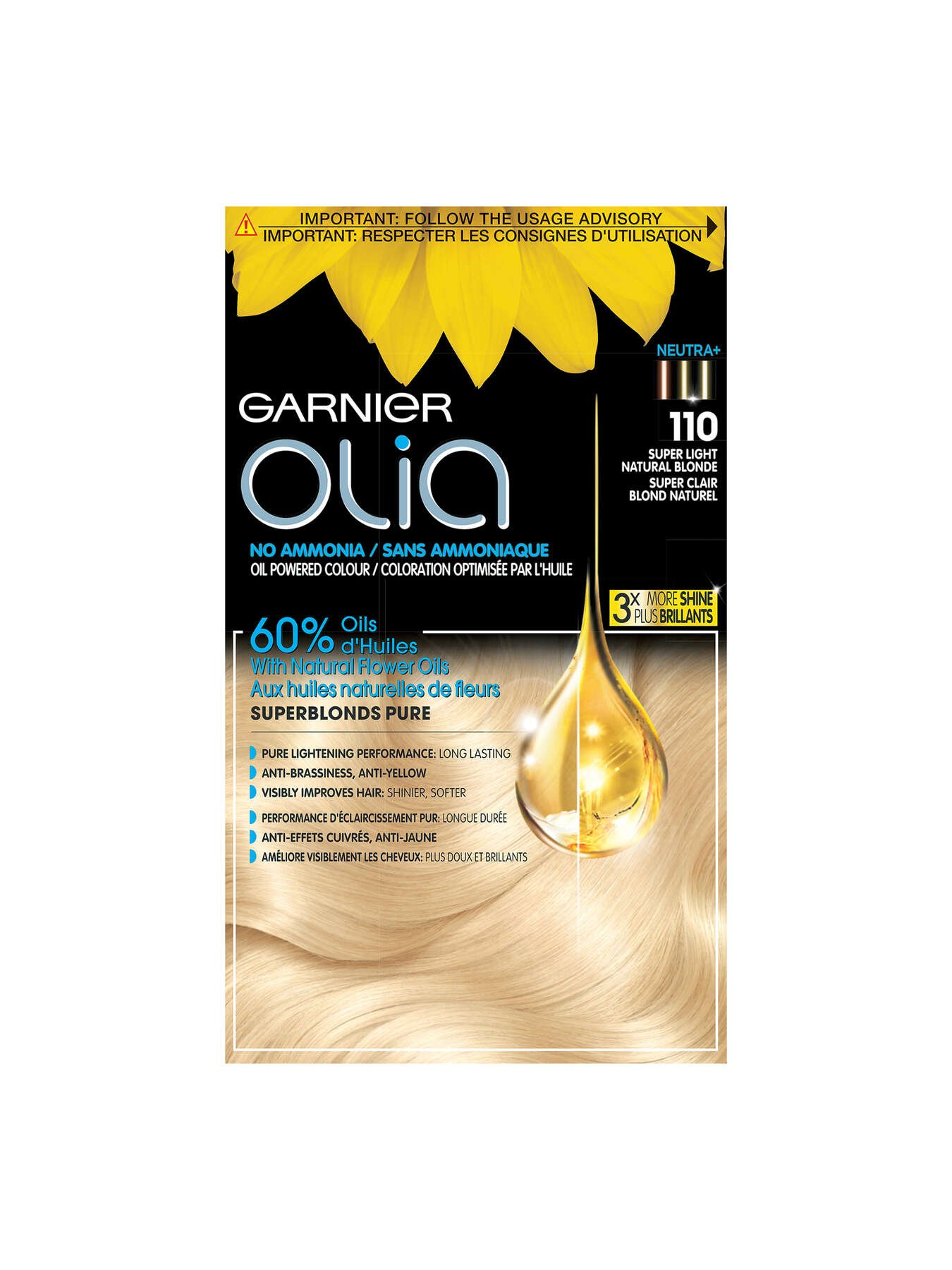 garnier hair dye olia 110 super light natural blonde 3600541937208 t1