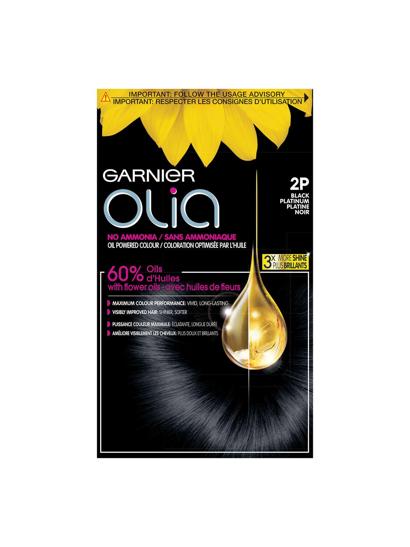 garnier hair dye olia 2p blackplatinum 3600541953260 t1