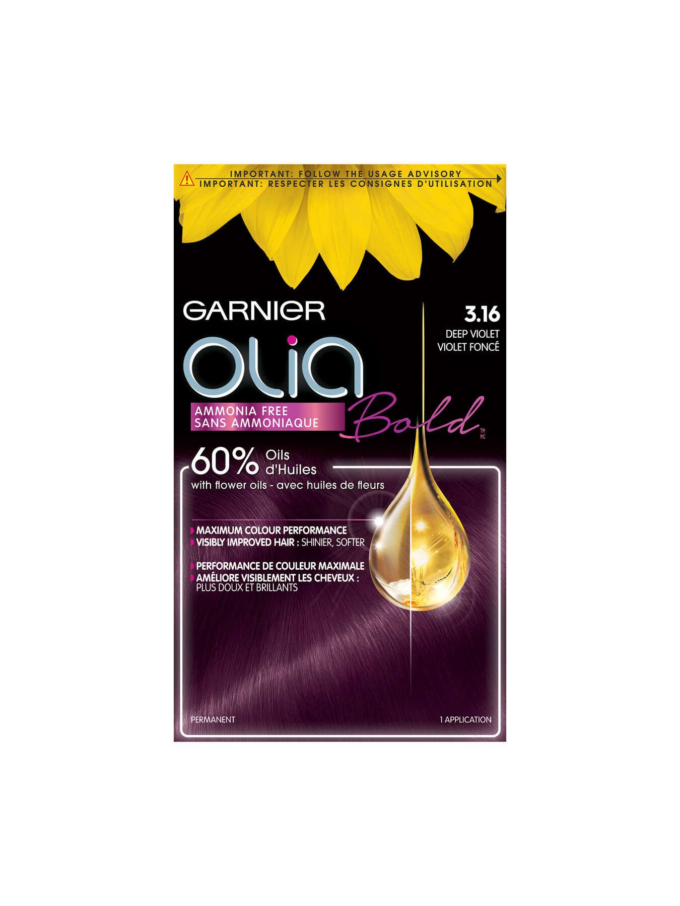 garnier hair dye olia 316 deep violet 603084293933 t1