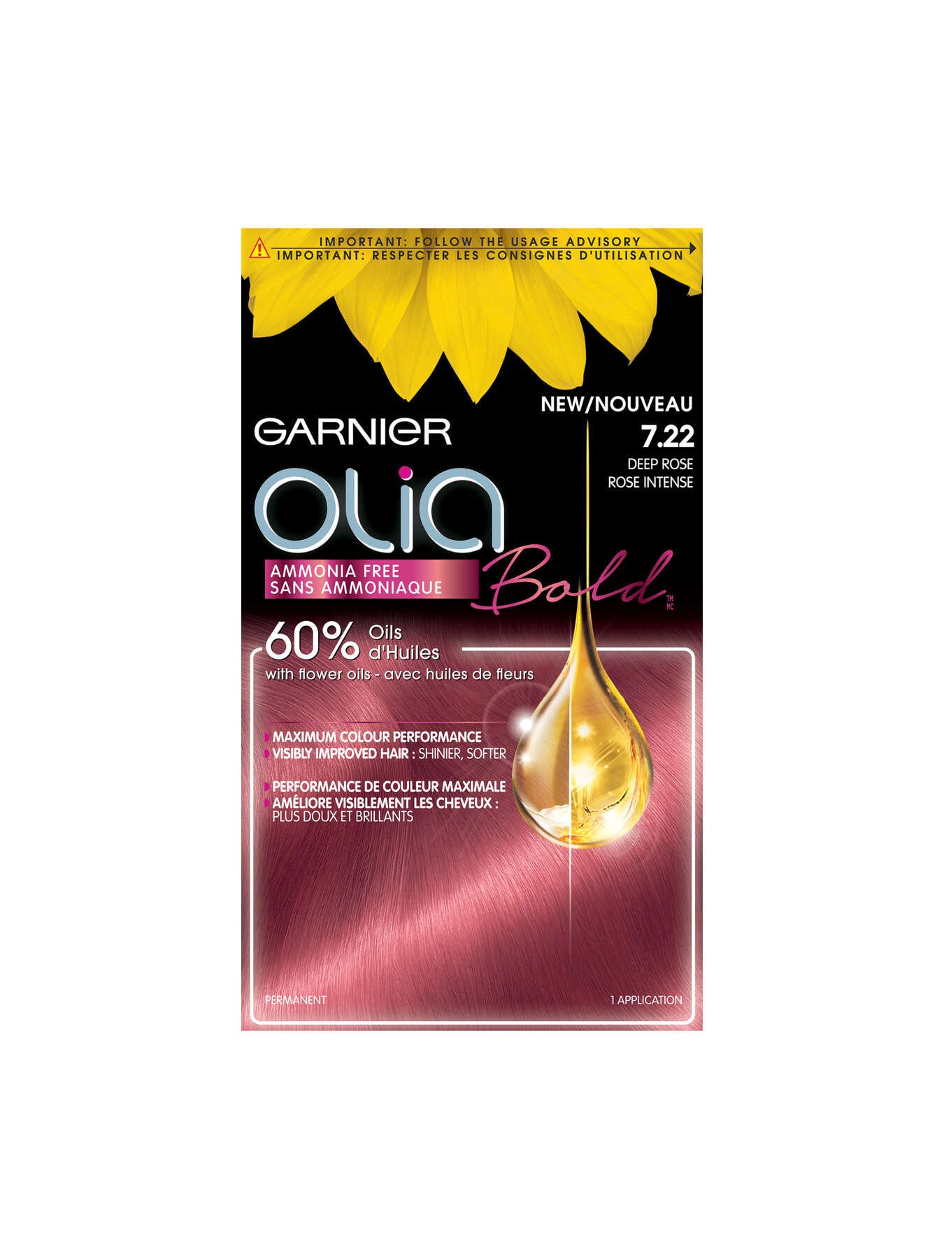 garnier hair dye olia 722 deep rose 3600542123174 t1