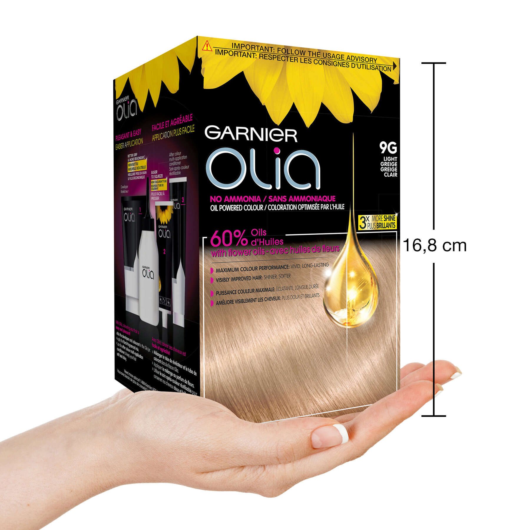 garnier hair dye olia 9g light greige 3600542031134 inhand