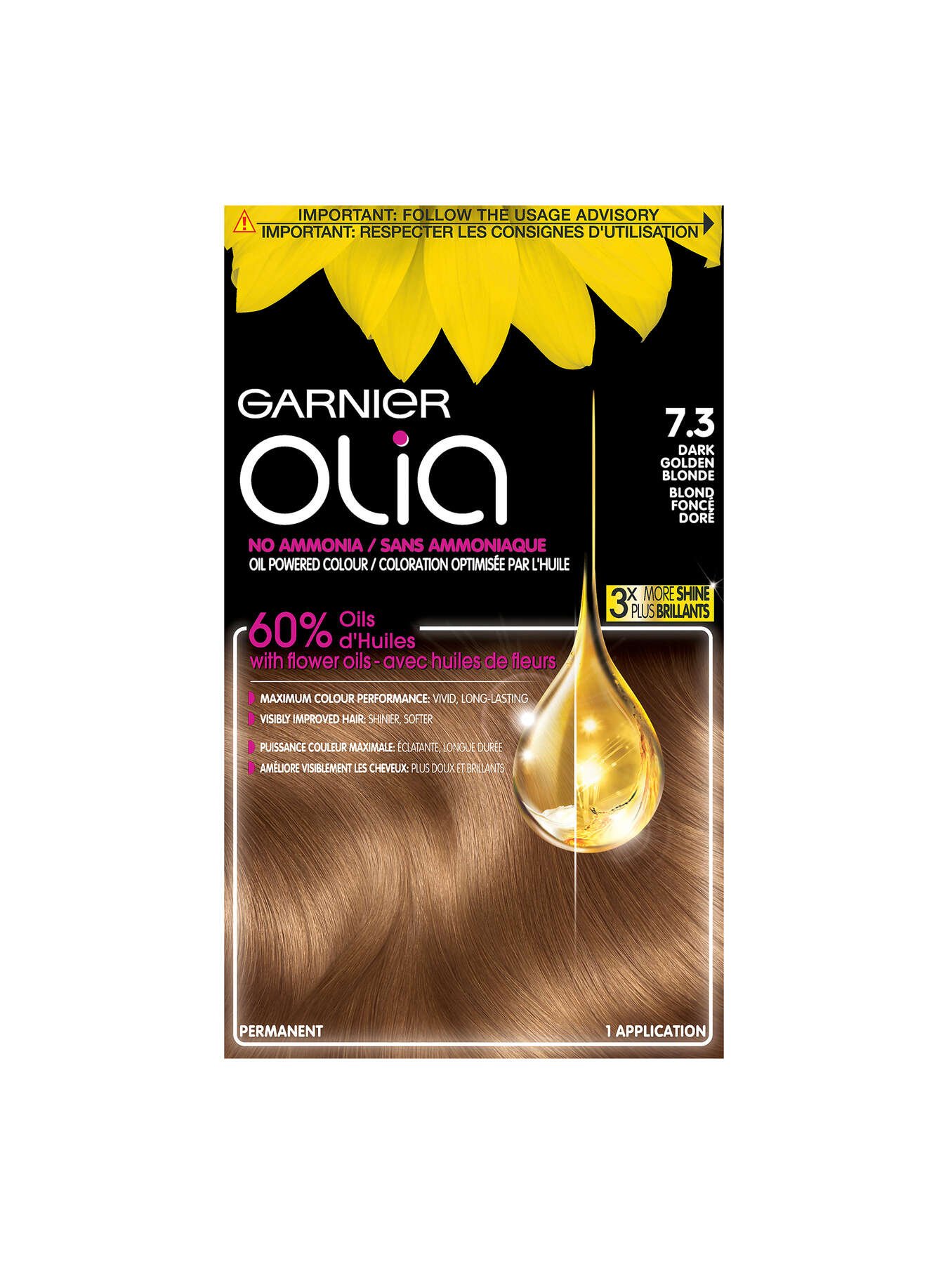 garnier hair dye olia dark golden blonde 733 600542338899 t1