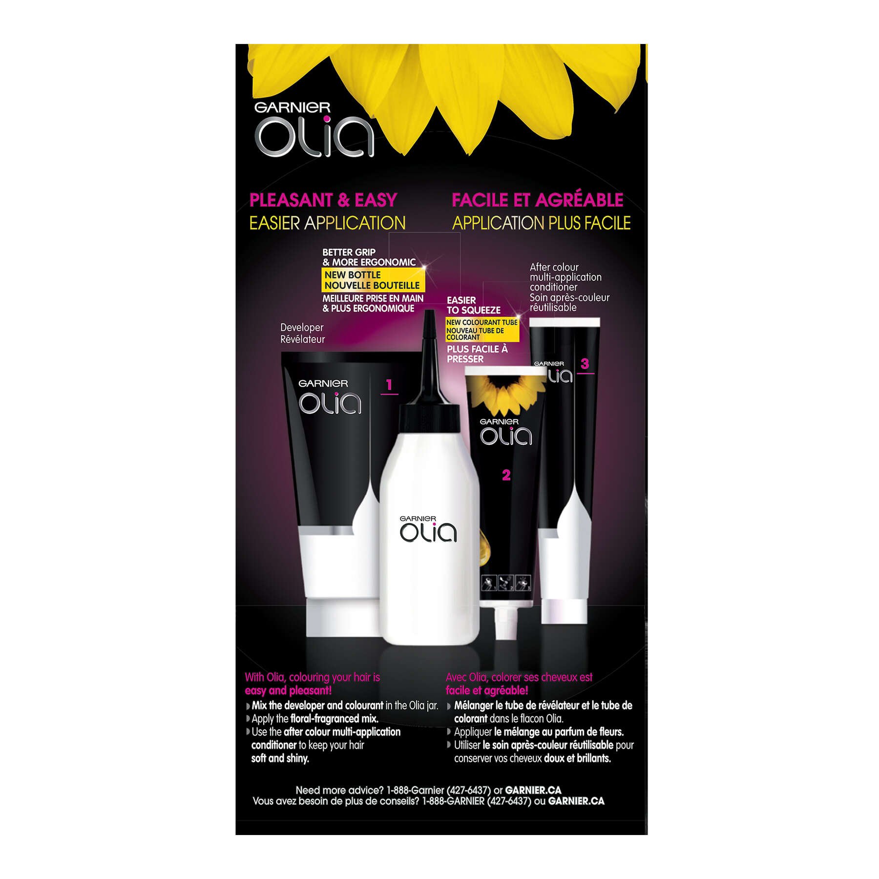 garnier hair dye olia darkest platinum brown 3p 3600542338936 left