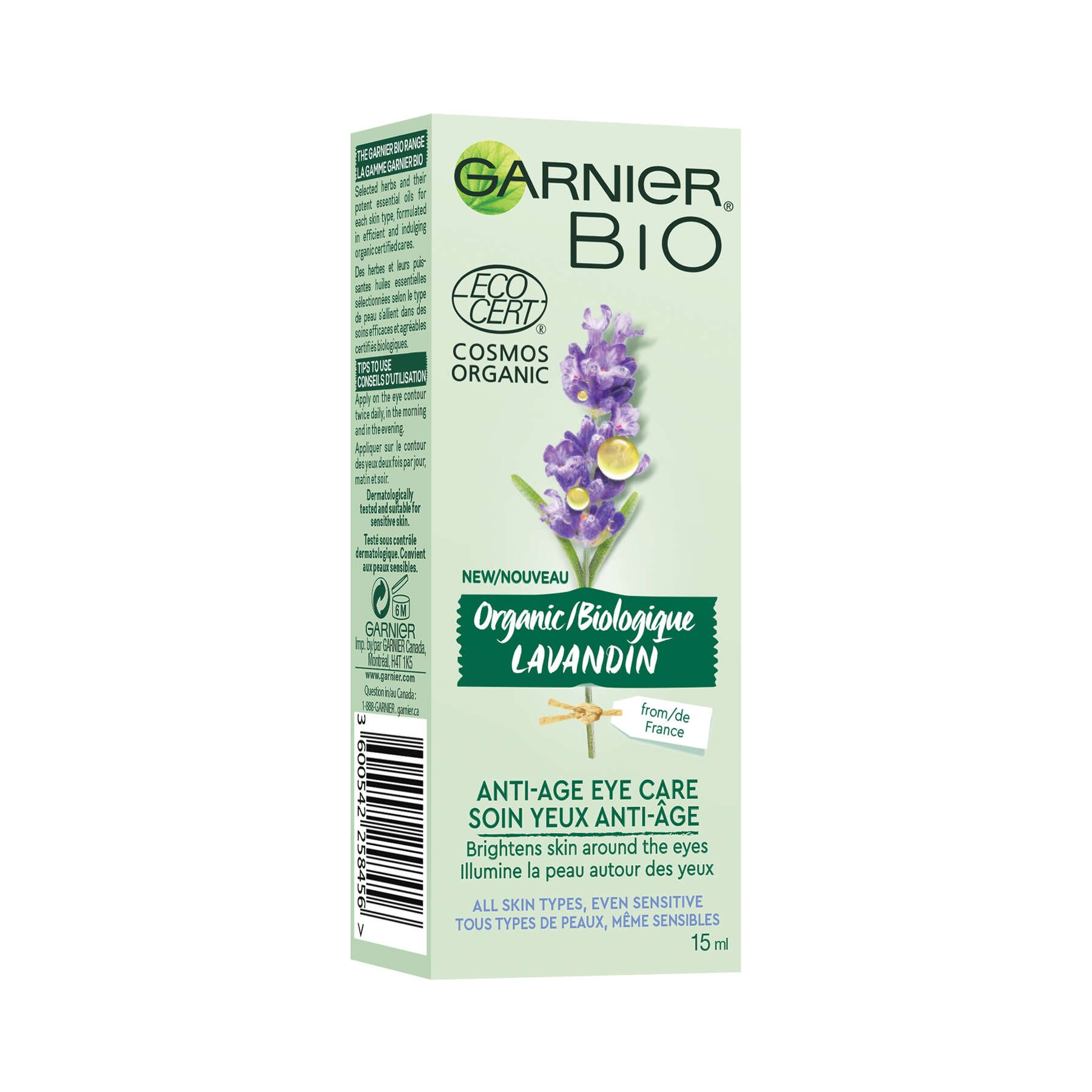 Organic Lavandin AntiAge Eye Cream Garnier BIO