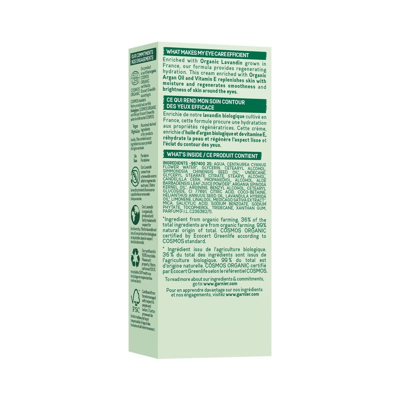Garnier BIO Organic Lavandin AntiAge Eye Cream Garnier