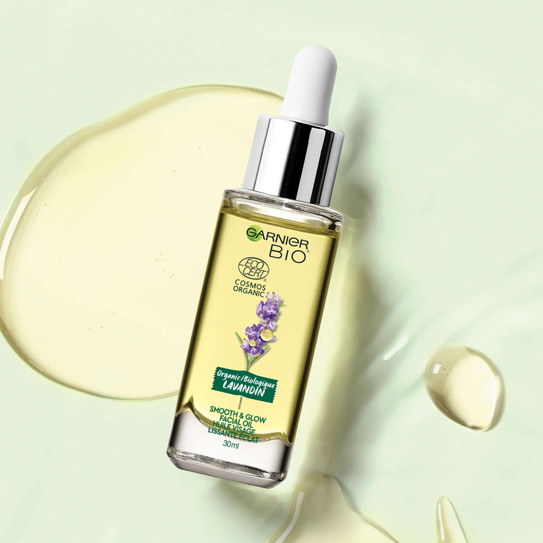 Organic Lavandin Smooth Glow Oil Garnier BIO