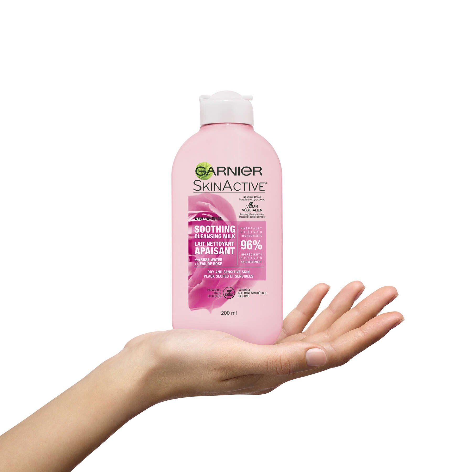 garnier cleanser skinactive milk face wash with rose water 200 ml 3600542116688 inhand