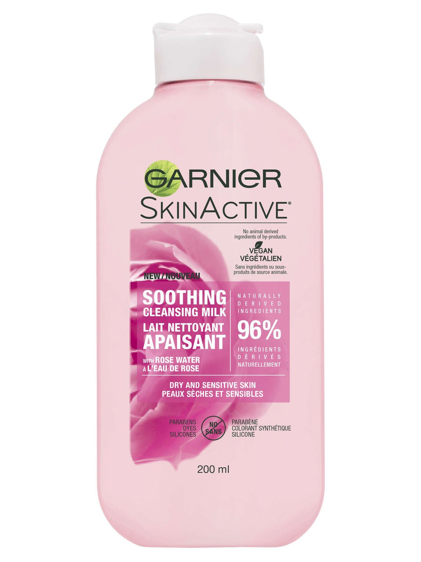 garnier cleanser skinactive milk face wash with rose water 200 ml 3600542116688 t1