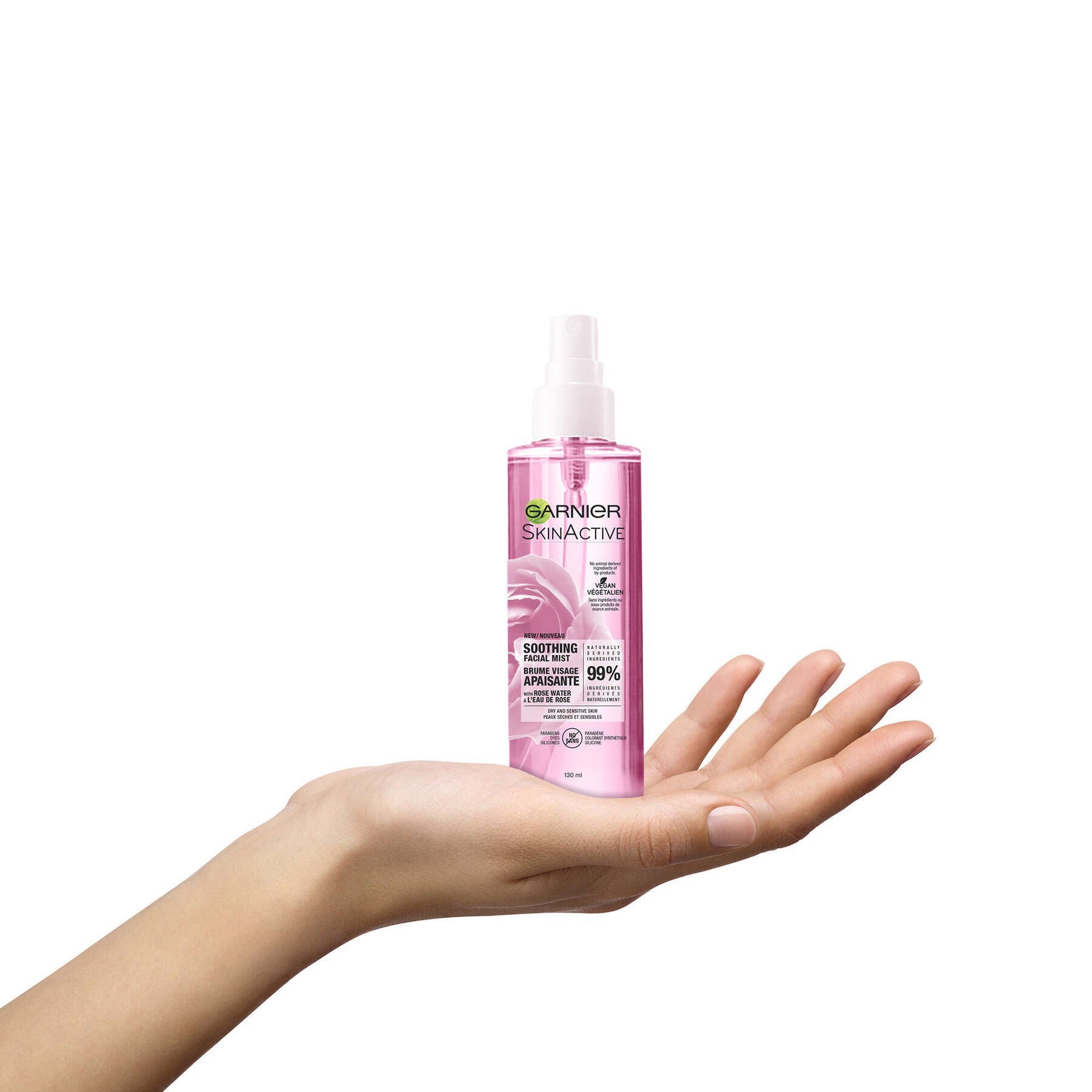 garnier face spray skinactive naturals soothing facial mist with rose water 603084542369 inhand
