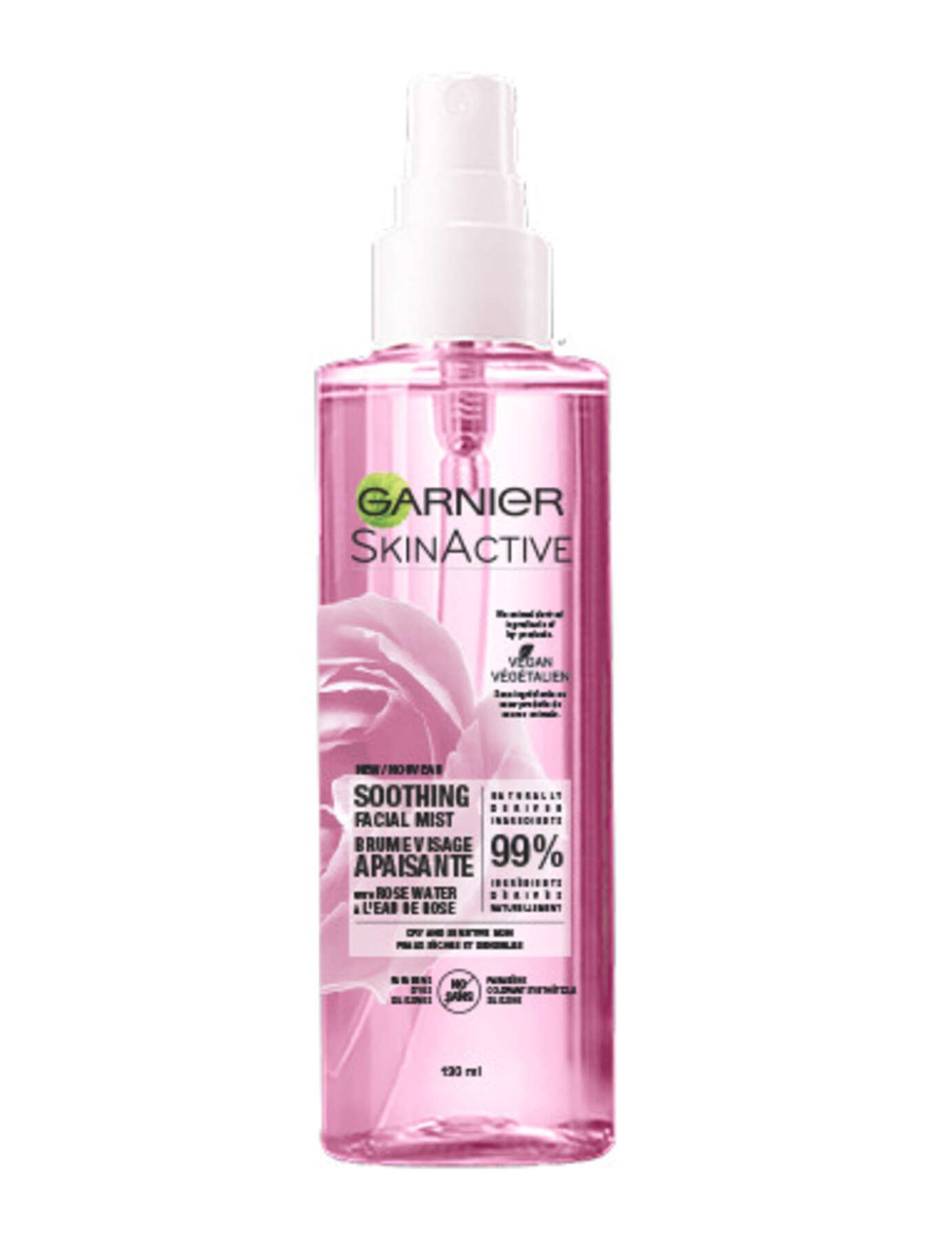 garnier face spray skinactive naturals soothing facial mist with rose water 603084542369 t1