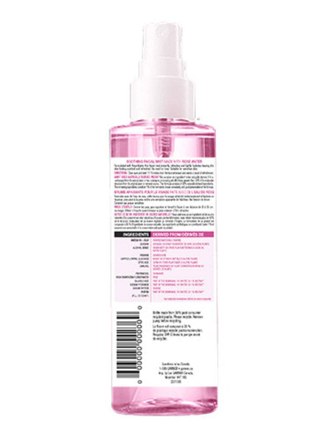 Soothing Facial Mist with Rose Water Garnier SkinActive