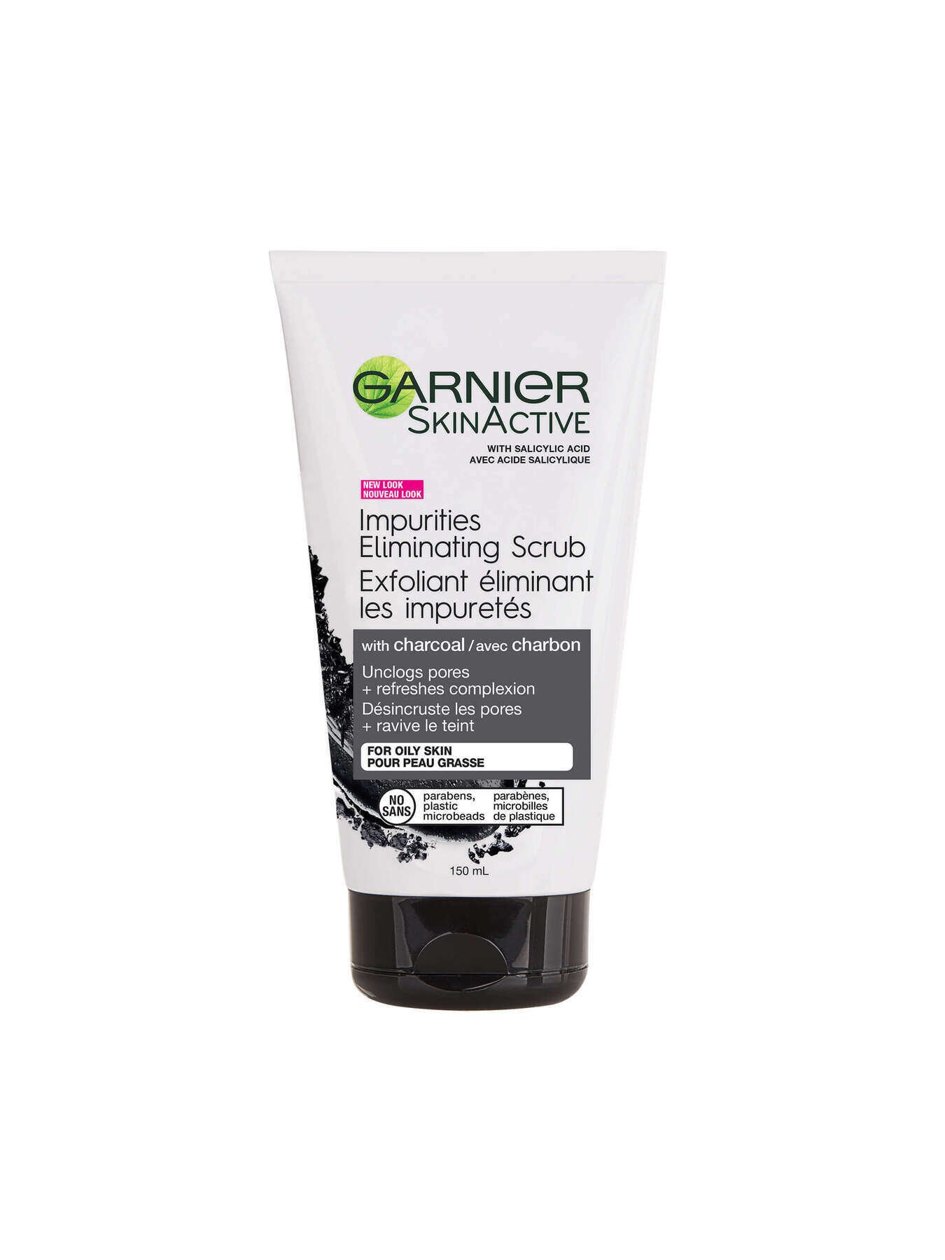 garnier face scrub skinactive impurities eliminating scrub with charcoal603084410354 t1