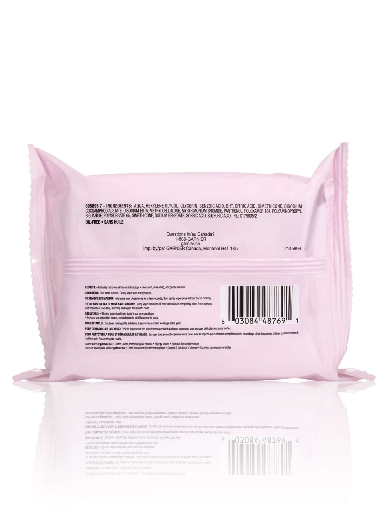 garnier cleanser skinactive micellar wipes for sensitive skin 25count603084487691 t2
