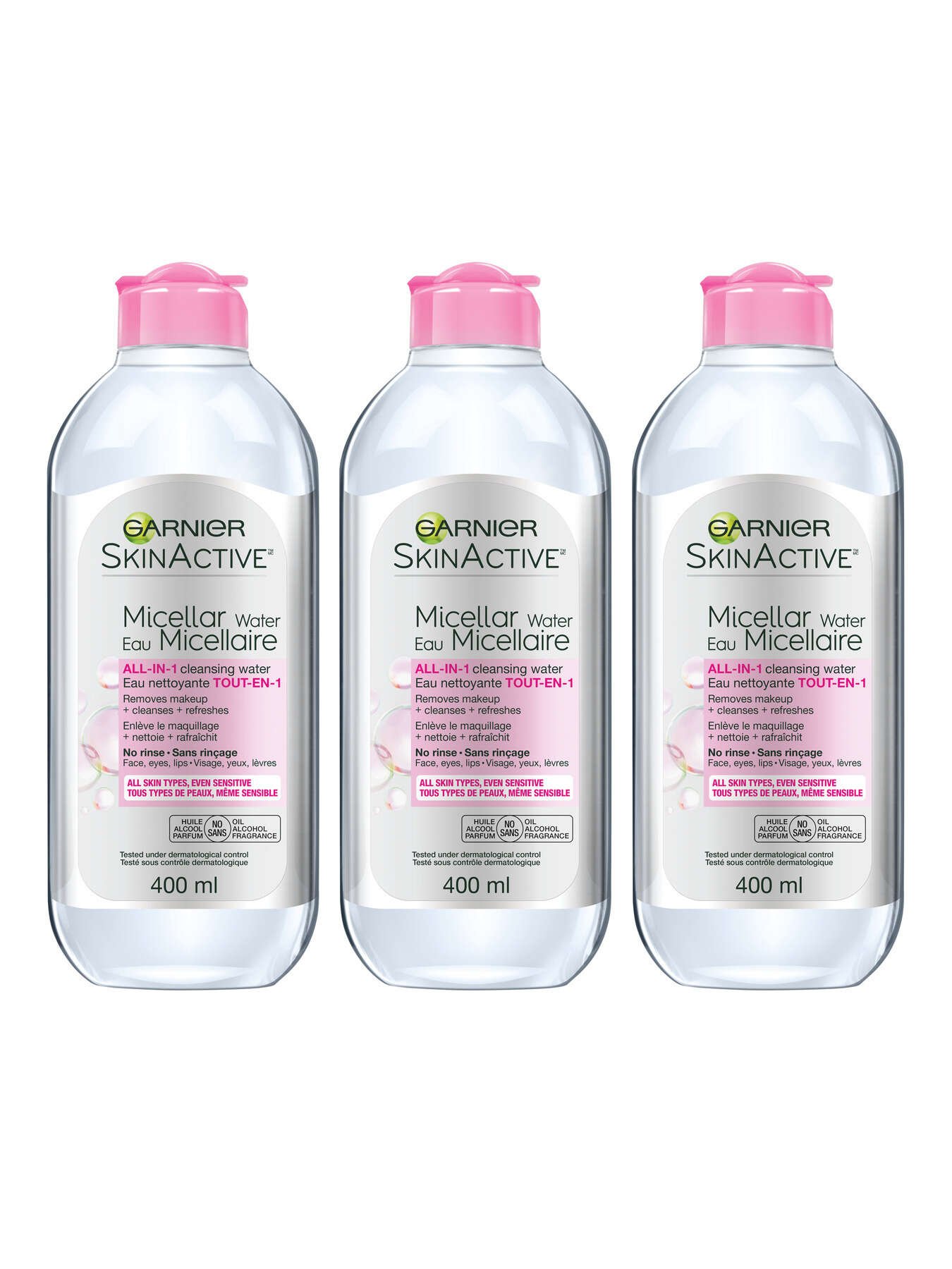 garnier cleansers skinactive allin1 micellar cleansing water 3 400 ml 0770103513072 t1