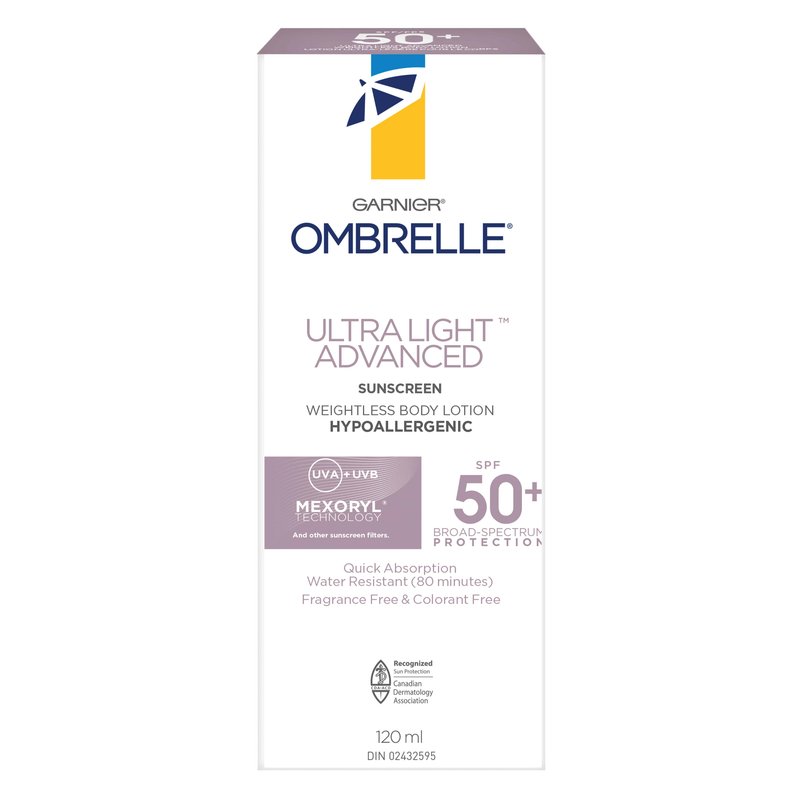 Ombrelle Ultra Light Face Sun Lotion SPF 50+ Garnier CA