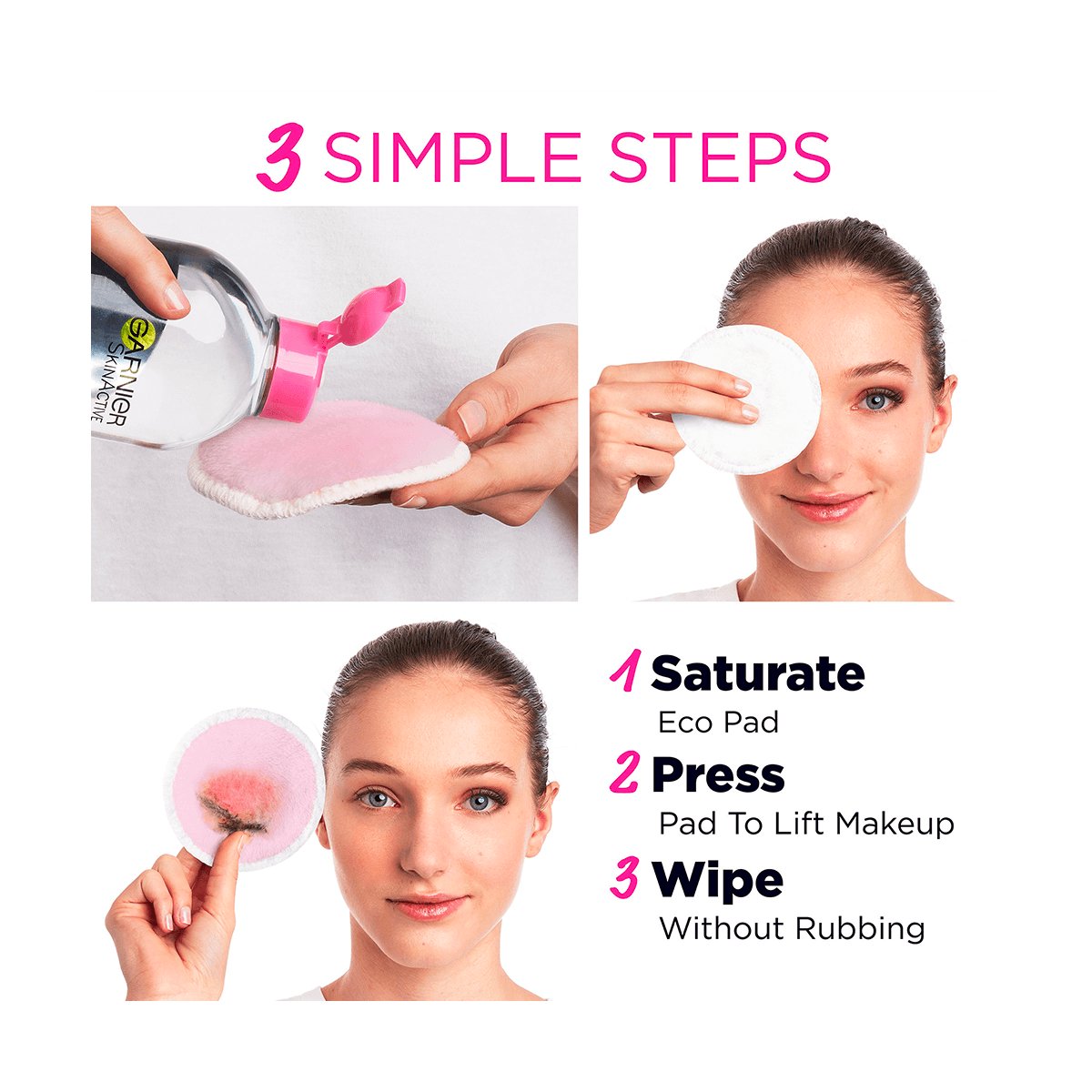 SkinActive Micellar Cleansing Eco Pads - Garnier Canada