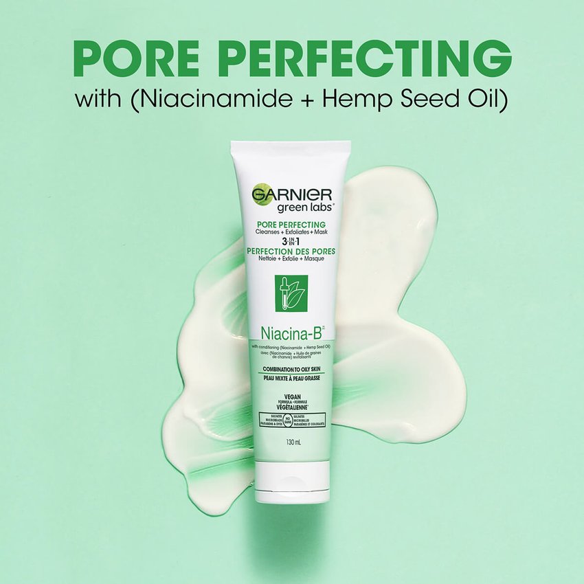 Green Labs Pore Perfecting 3in1 NiacinaB 130 ml Garnier