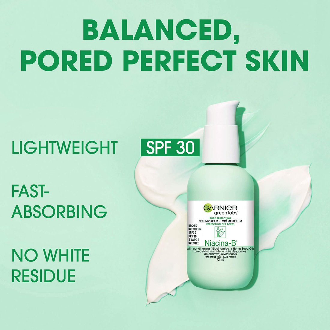 Pore Perfecting Serum Cream NiacinaB SPF 30 Garnier CA