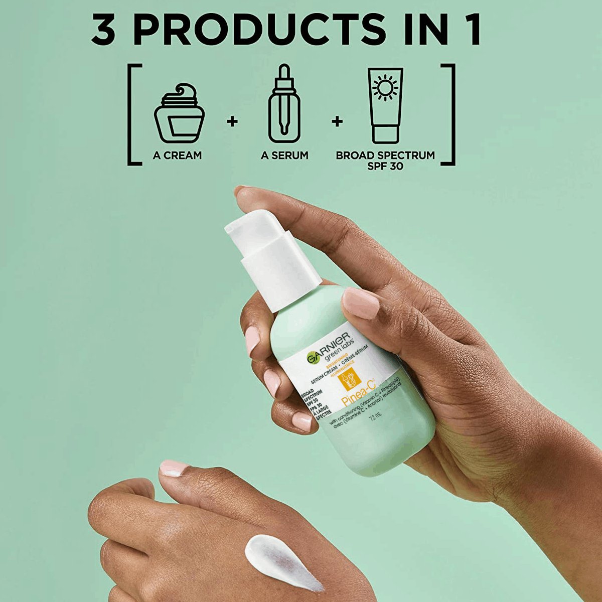 Garnier Green Labs Brightening serum cream PineaC SPF30 Vegan