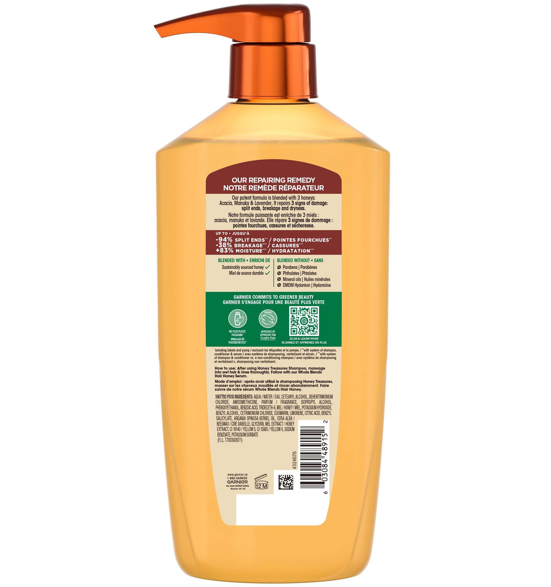 GAR 3D PKG WB HoneyTreasure LBL Conditioner Back 1 18L CAD (1)