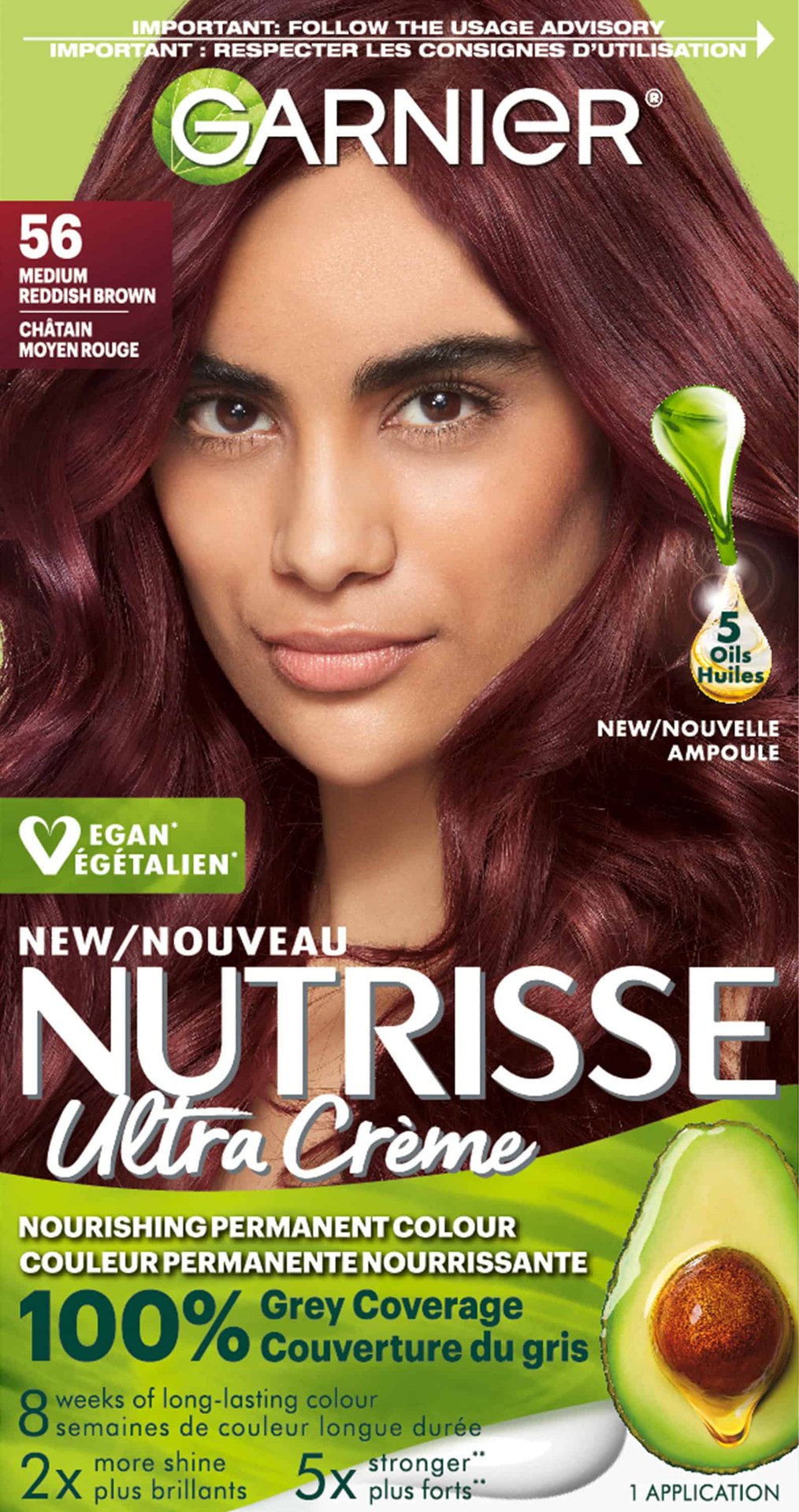 Nutrisse Ultra Crème - Permanent Hair Dye - 56 Medium Reddish Brown
