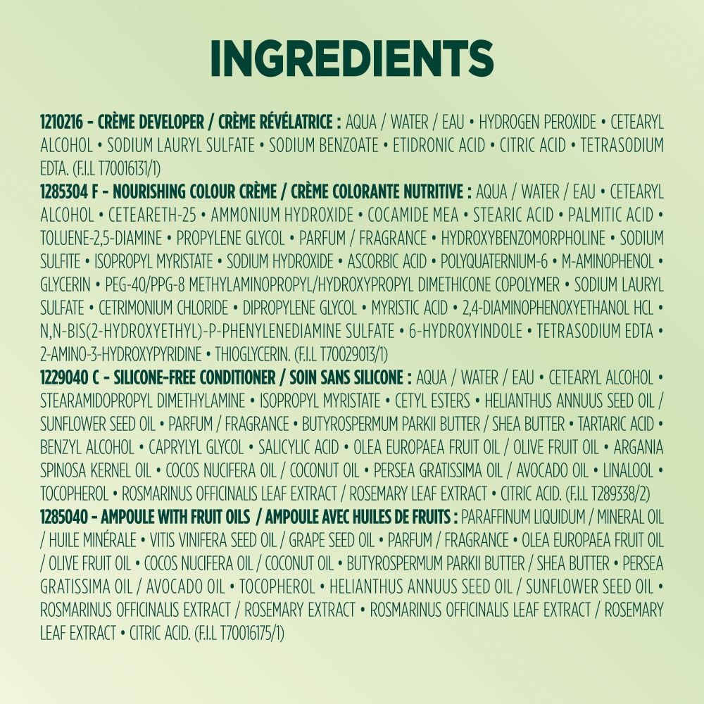 WFP 755029 ULTRA CREME 400 INGREDIENTS EN