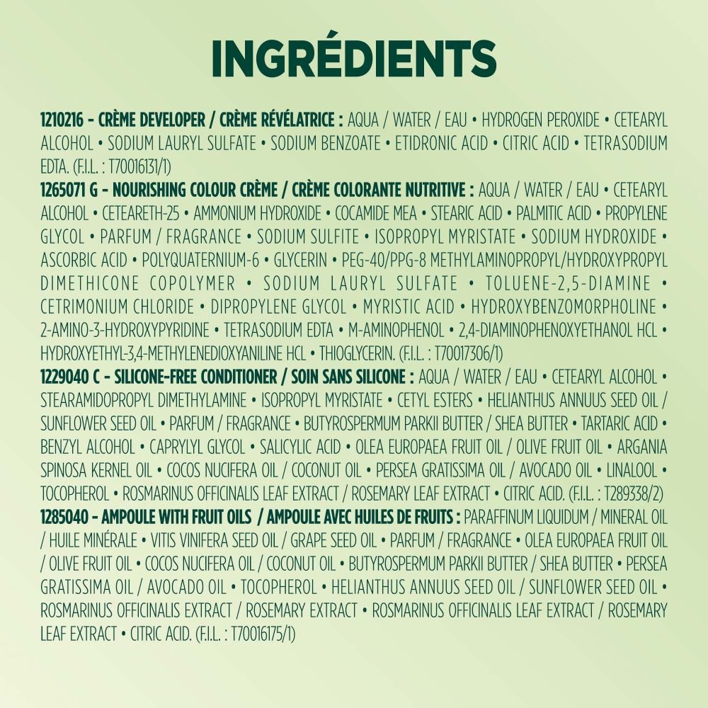 WFP 755029 ULTRA CREME 610 INGREDIENTS FR